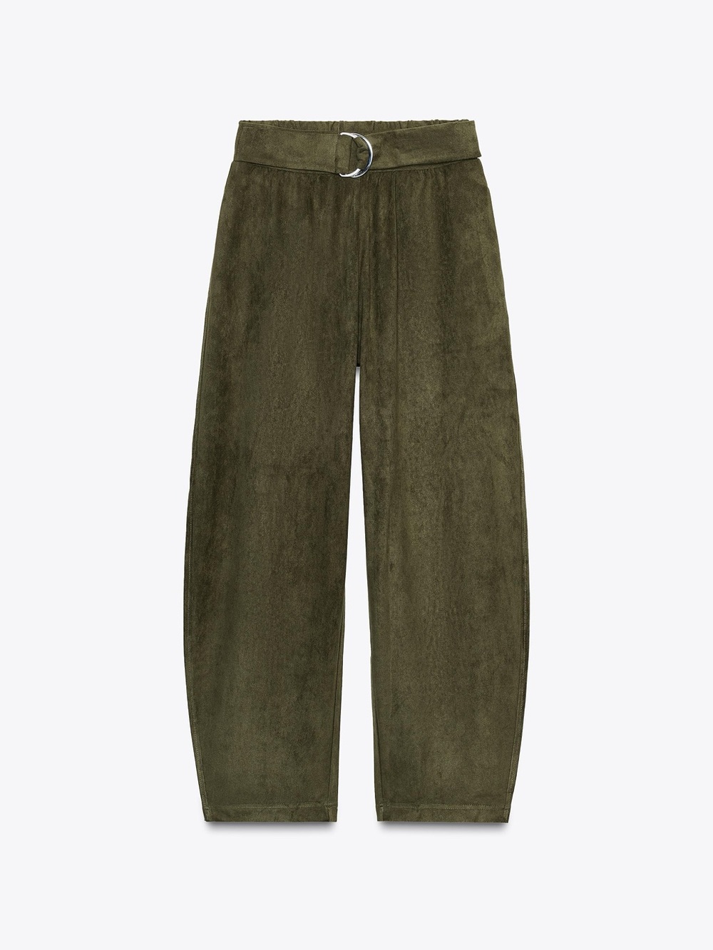 Zara faux suede balloon pants